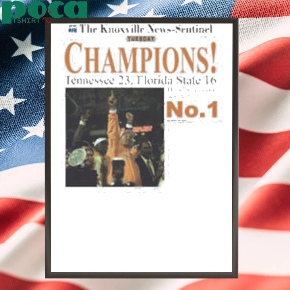 Tennessee Volunteers Champions Newspaper Shirt