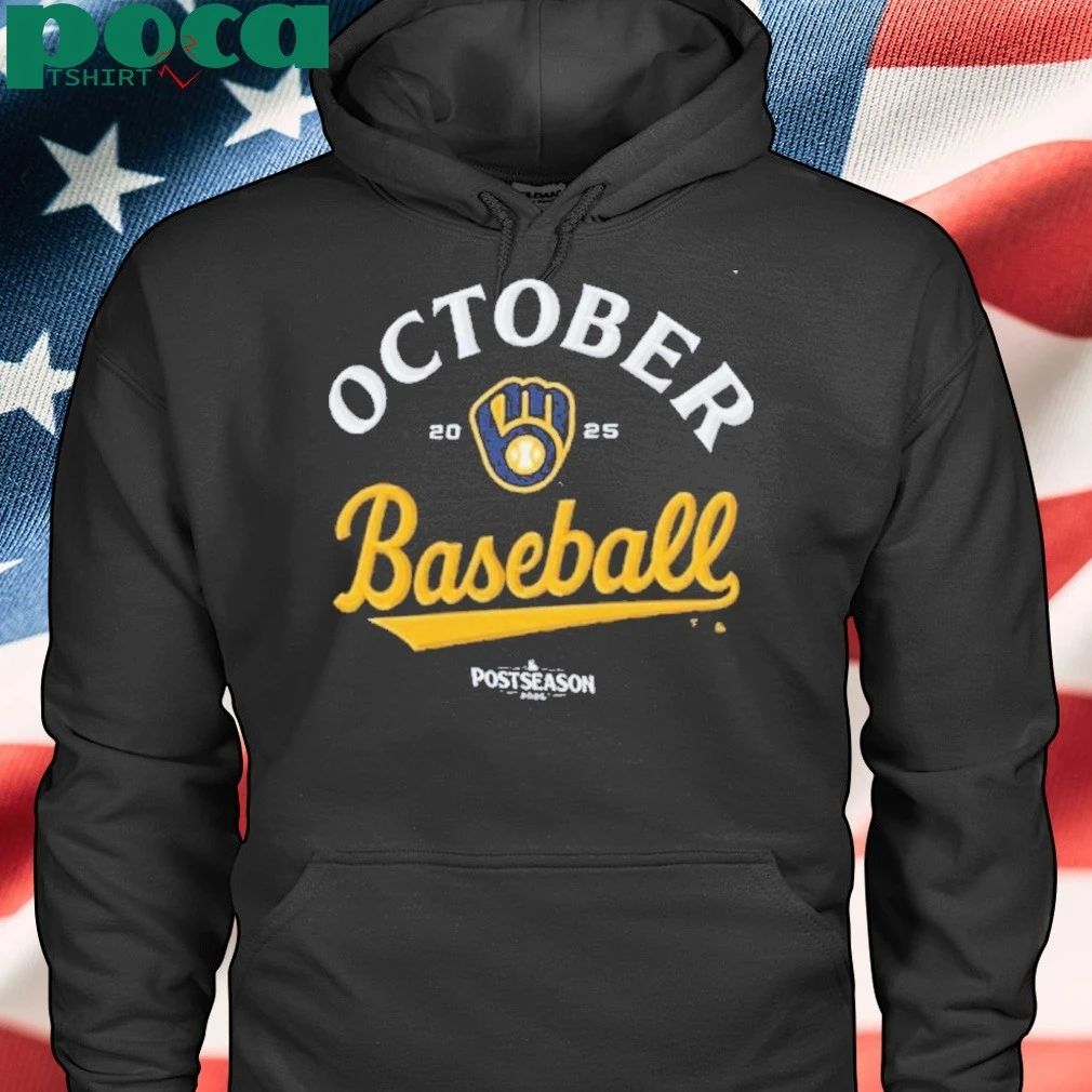 Milwaukee Brewers 2025 MLB Postseason Locker Room T-Shirt