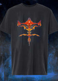 Scion of the Machine Gods Raising Two Middle Fingers T-Shirt