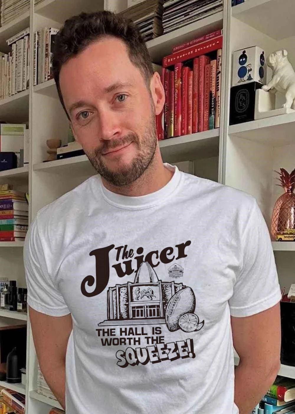The Juicer The Hall Is Worth The Squeeze Pro Football Hall of Fame T-Shirt