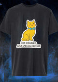 Cat Sitting Apparel Not Disabled Just Special Edition T-Shirt