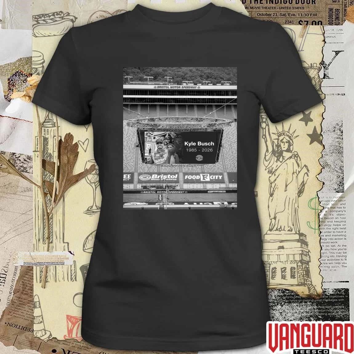 Kyle Busch 1985 – 2026 Bristol Motor Speedway Poster t-shirt