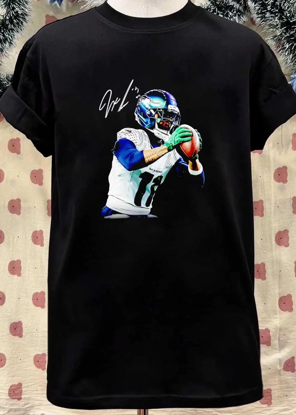 Jaxon Smith-Njigba Catching Football Seahawks T-Shirt