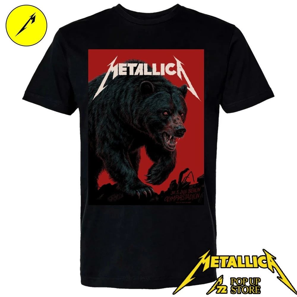 Metallica M72 Berlin Pop Up Shop May 30, 2026 Poster By Janta Island T-Shirt