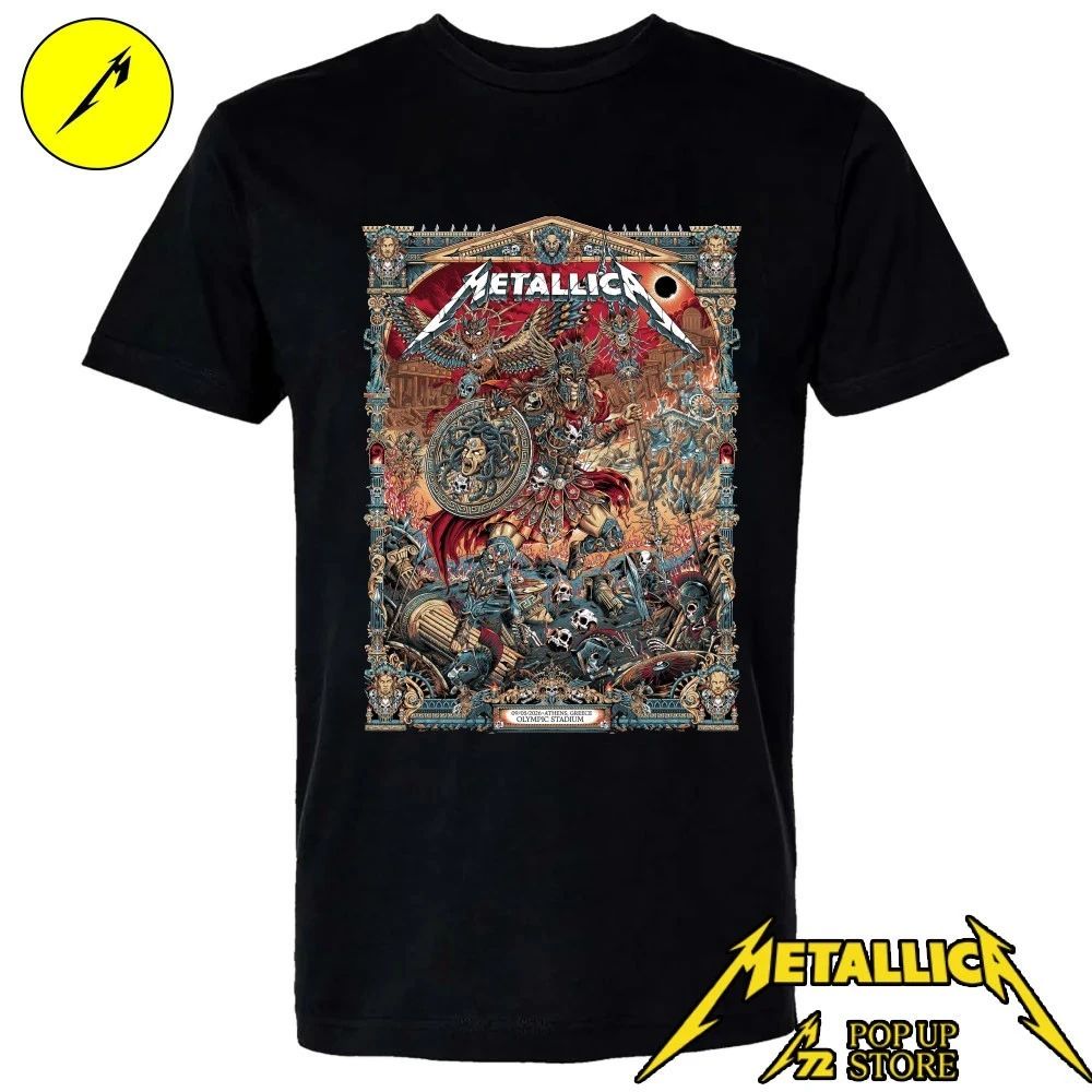 Metallica M72 Athens 2026 Pop-up Shop T-Shirt at Olympic Stadium, Greece European Tour on May 9, 2026 Shirt