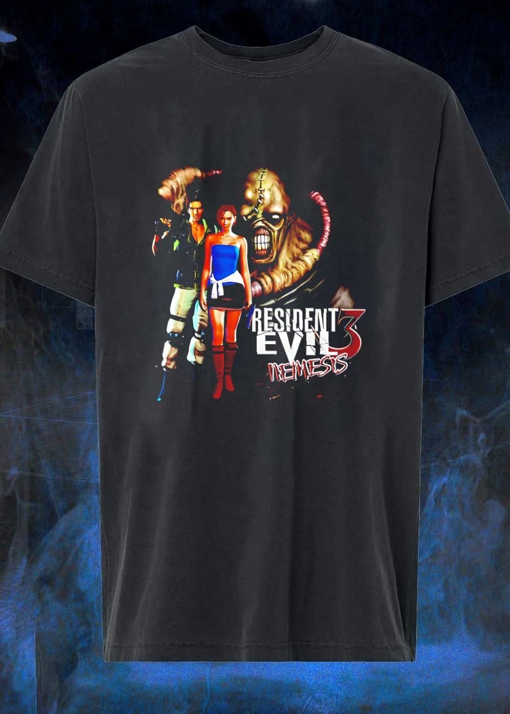 Resident Evil 3 Nemesis Jill Valentine and Carlos Oliveira game characters shirt