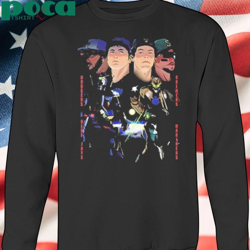 MLB 4 Teams Battle In The World Series Anime Art shirt