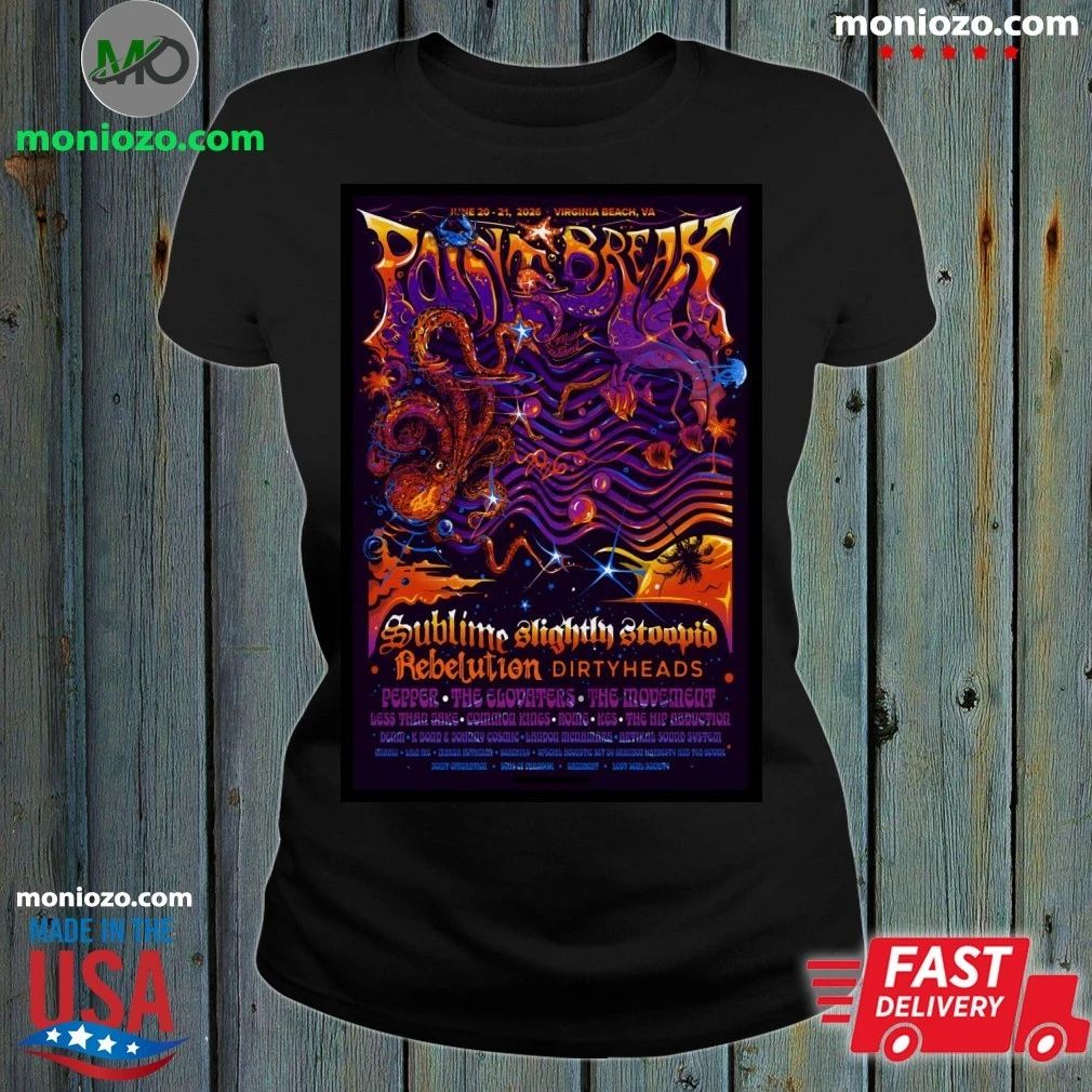 Original Point Break Music Festival June 20-21 2026 Virginia Beach, VA Poster Shirt