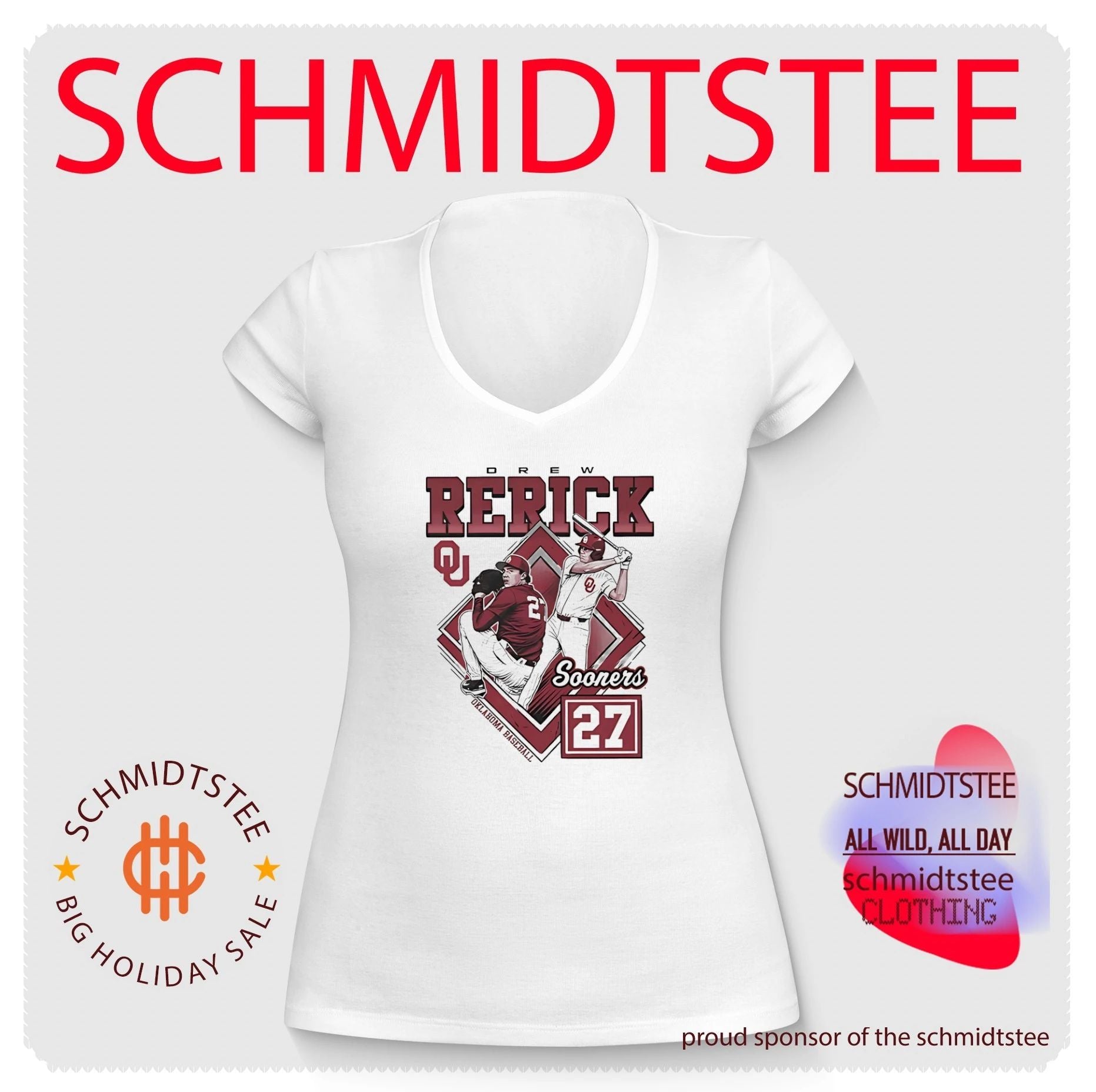 Oklahoma Sooners Drew Rerick portrait shirt