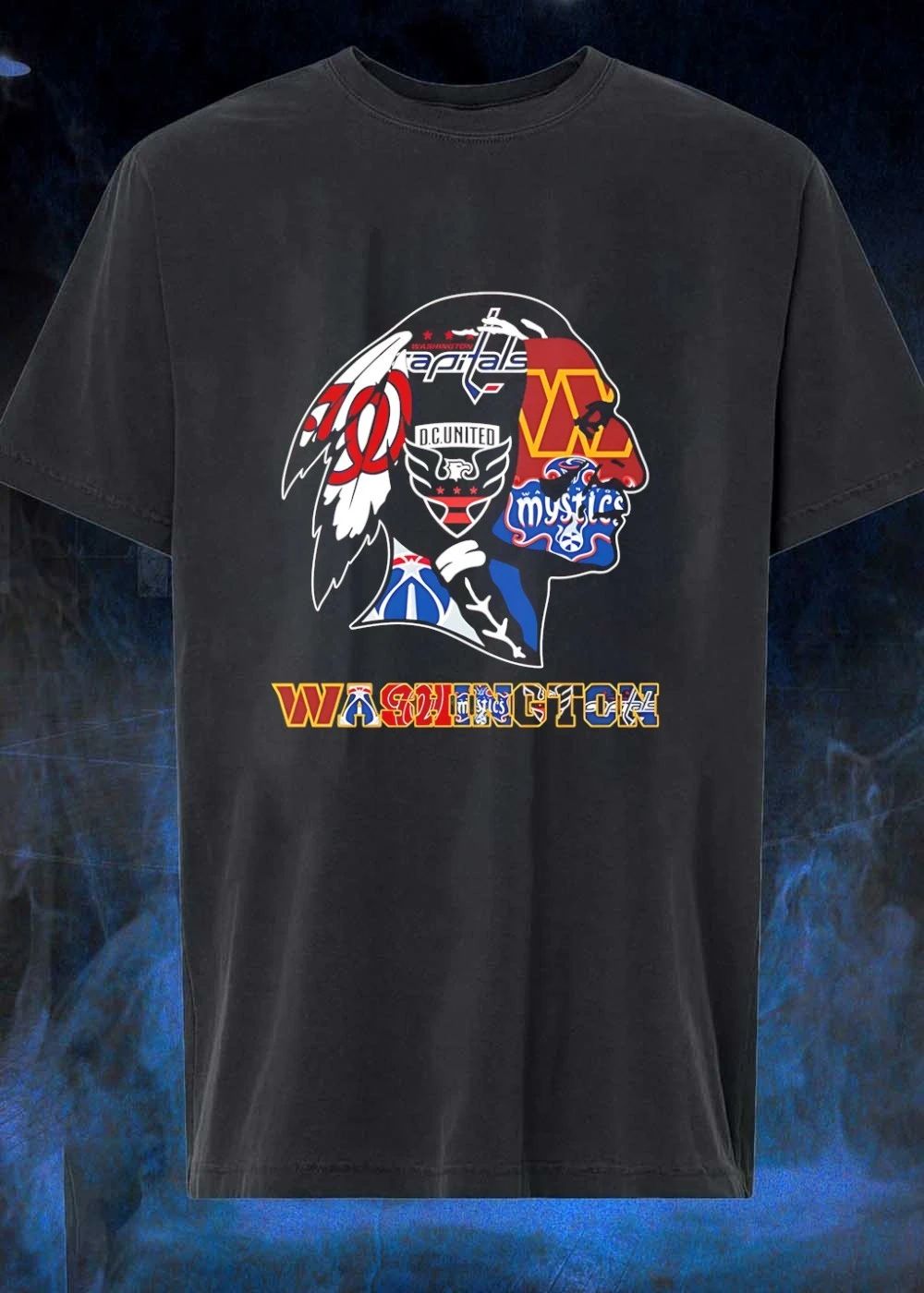 Washington Capitals DC United Mystics Team Logo Sports shirt