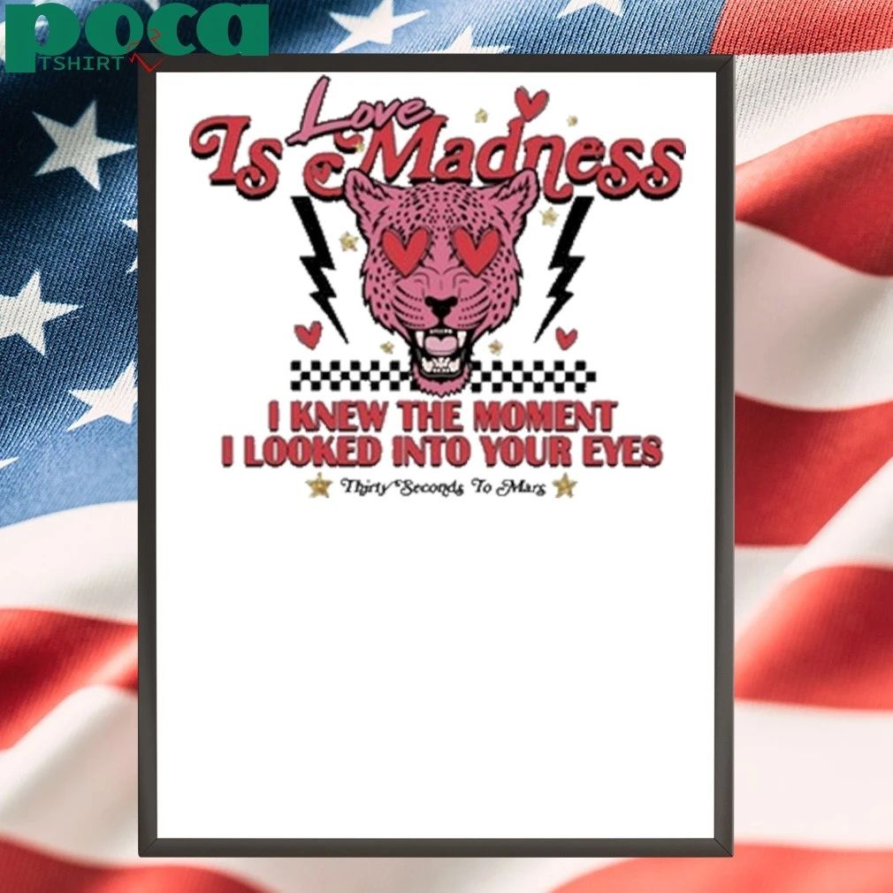 30Secondstomars Love Is Madness Lyric I Knew The Moment I Looked Into Your Eyes Shirt