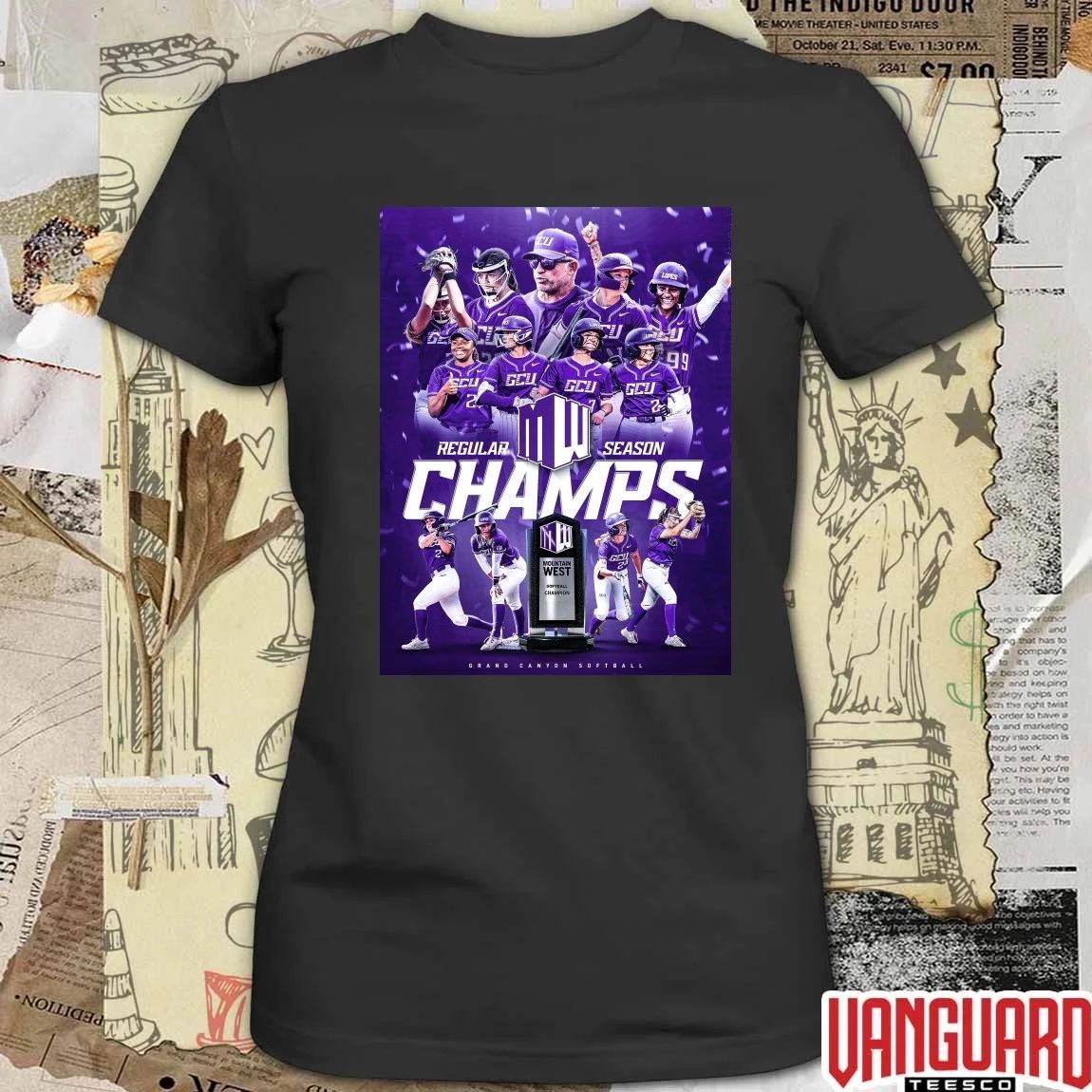 Grand Canyon University Softball 2026 Mountain West Regular Season Championship Poster t-shirt