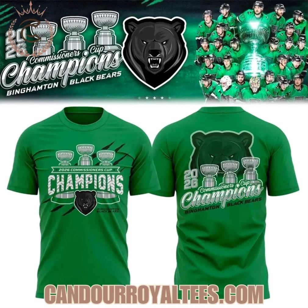 Binghamton Black Bears Back-To-Back-To-Back Champs 2026 Shirt