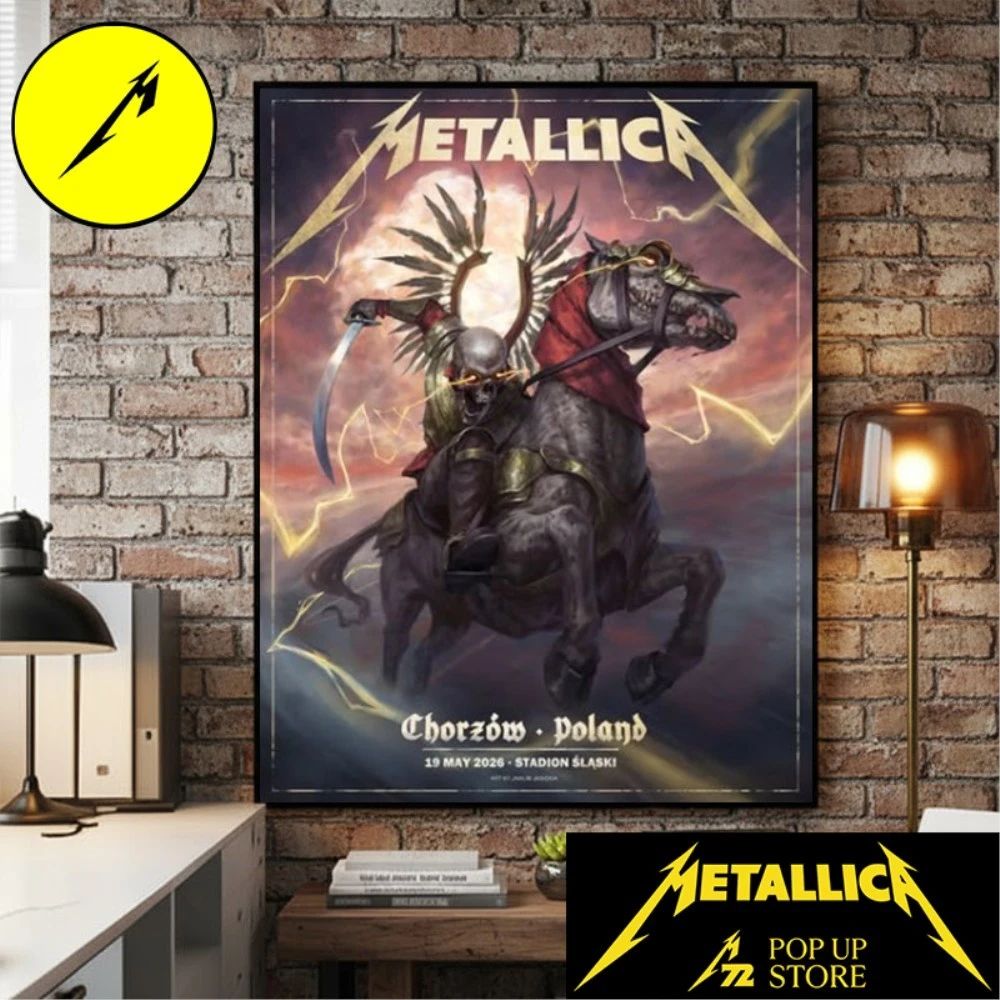 Metallica M72 Chorzów Pop Up Poster At Stadion Slaski Chorzów Poland On May 19 2026 M72 World Tour 2026 Poster