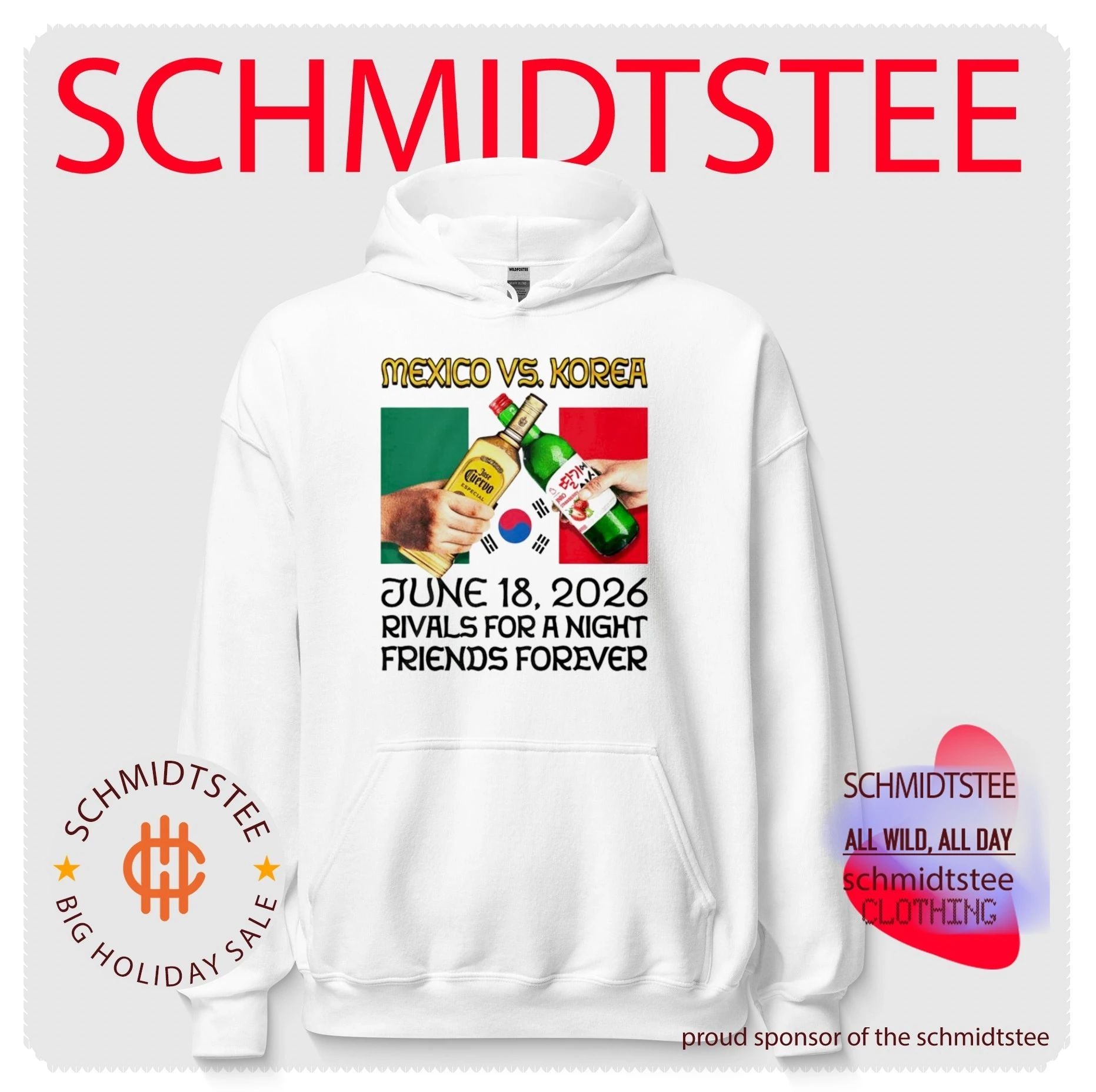 Mexico vs. Korea Rivals For A Night Friends Forever shirt