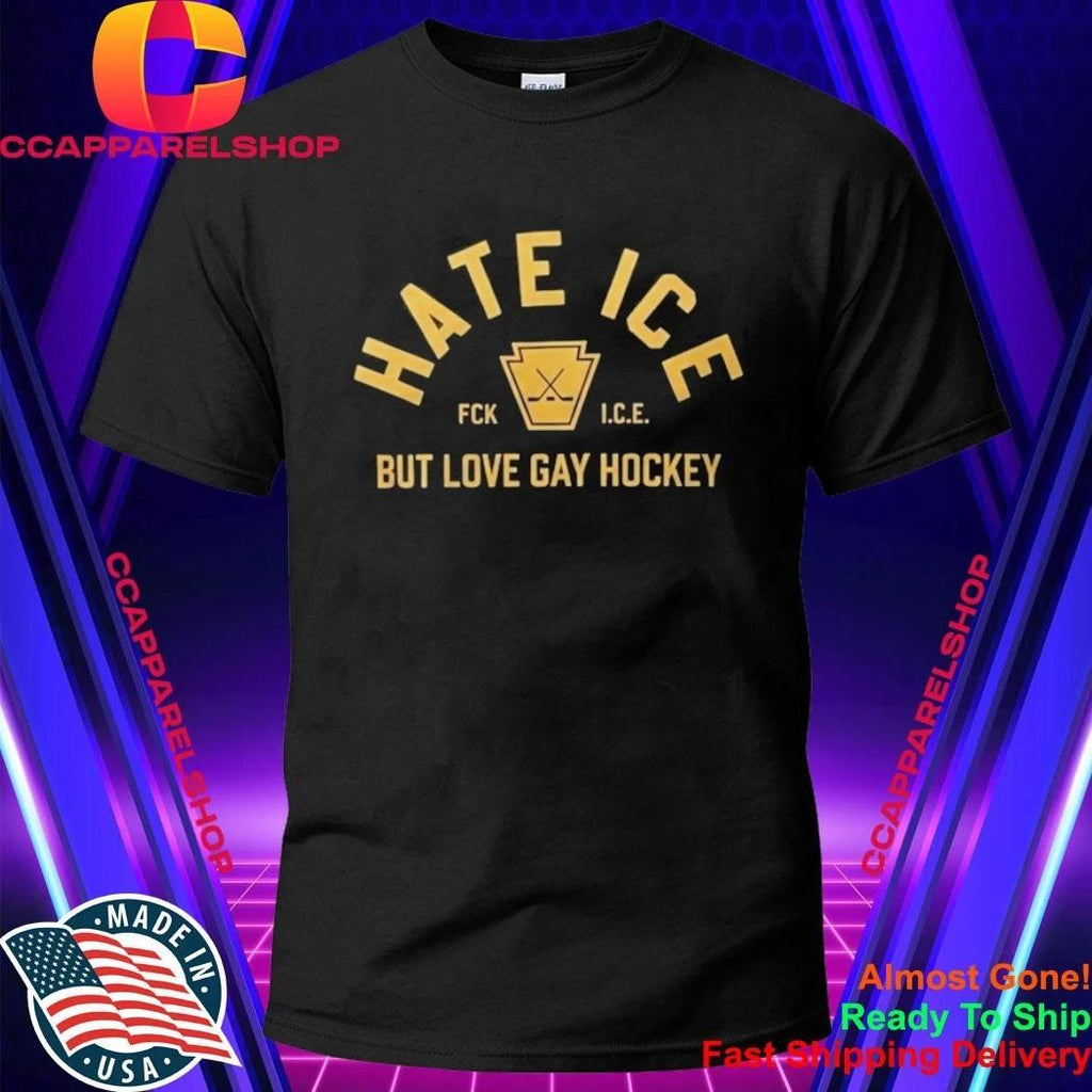 Hate Ice But Love Gay Hockey Shirt