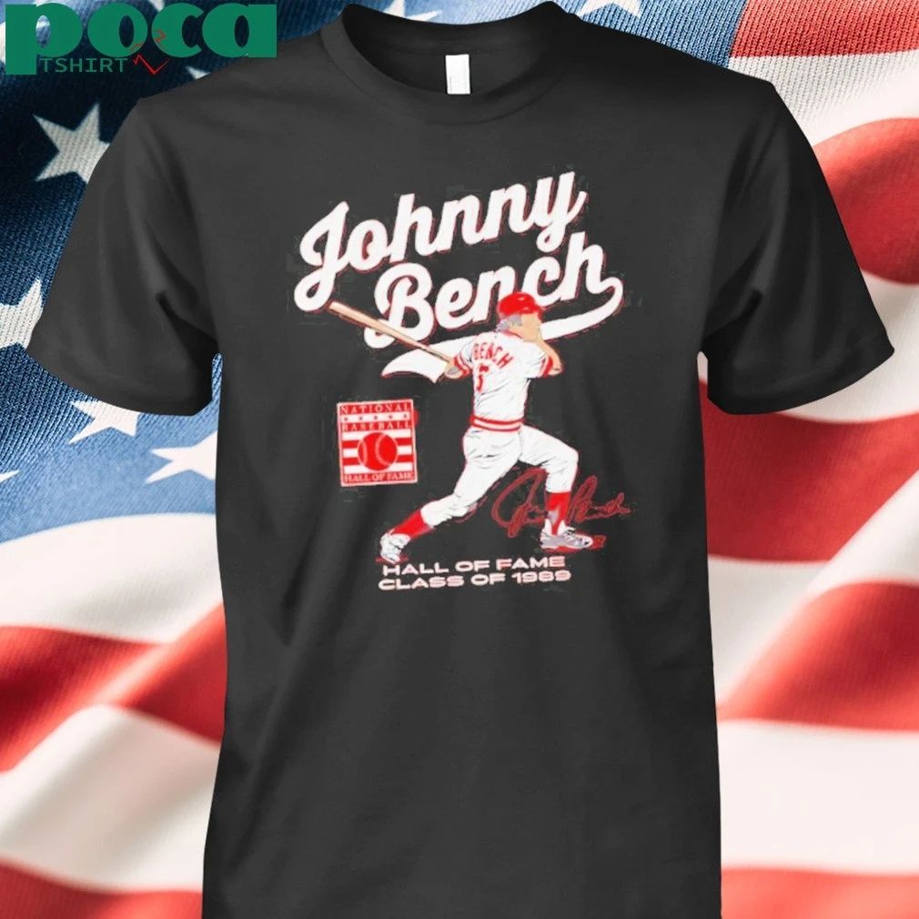 Johnny Bench Baseball Legend Hall Of Fame 1989 T-Shirt