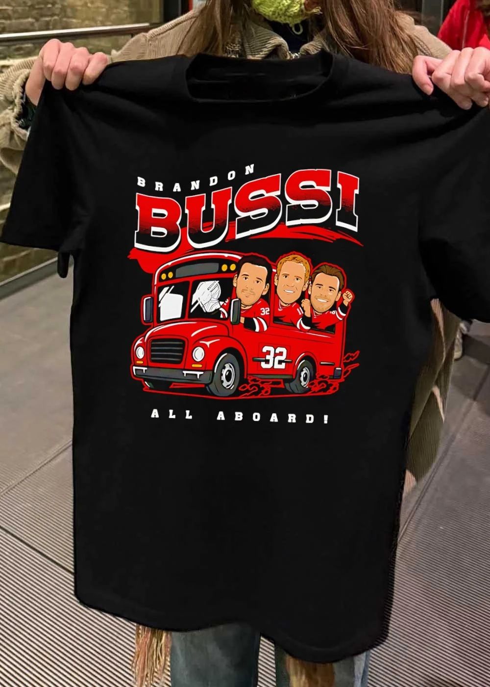 Brandon Bussi All Aboard Bus Boston Bruins T-Shirt
