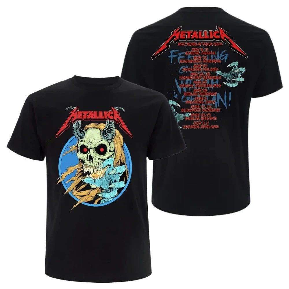 Metallica Pop-Up Store M72 World Tour 2026 Skull Shirt