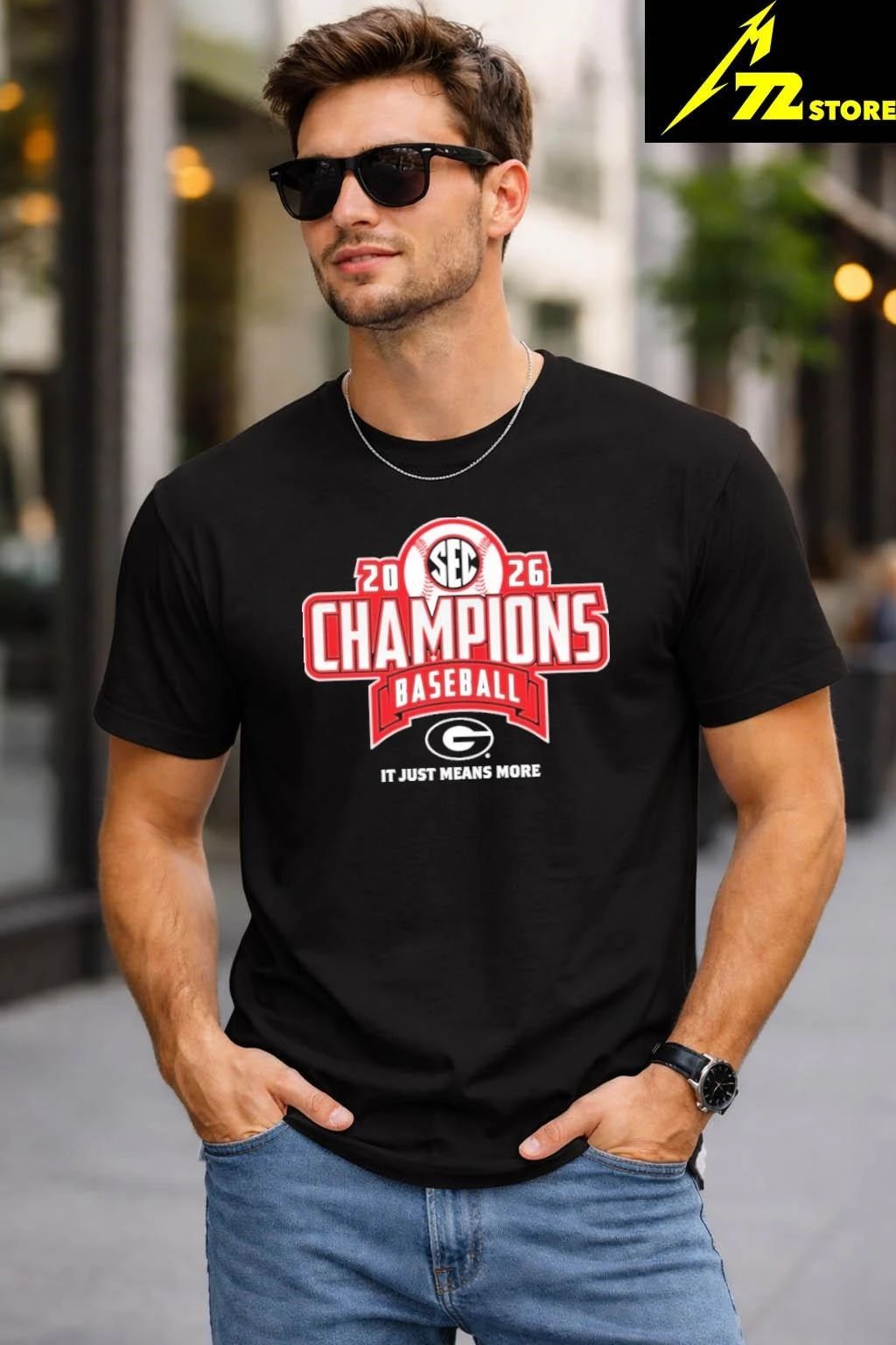 Georgia Bulldogs 2026 SEC Baseball Regular Season Champions Locker Room Shirt