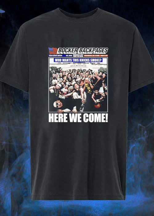 2026 Playoff Edition Vol Brun Invading A City Near You Soon Weathering Any Storm Chippy Out Who Wants This Knicks Smoke Here We Come Knicks T-Shirt