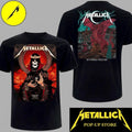 Metallica Principality Stadium Celtic Skull King combine Red Dragon T-Shirt