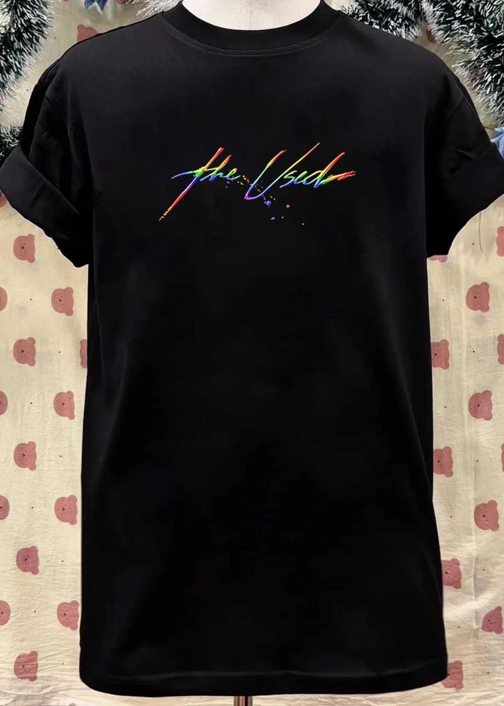 Rainbow The Used Logo Music Band T-Shirt