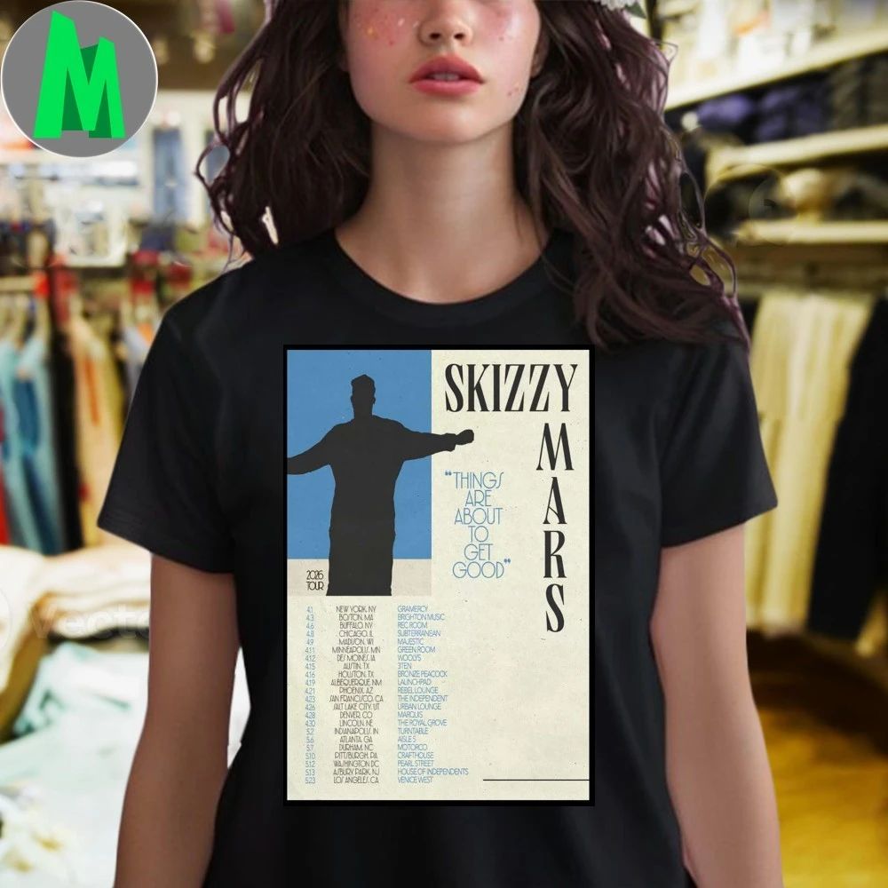 Skizzy Mars North American Tour 2026 Poster T-Shirt