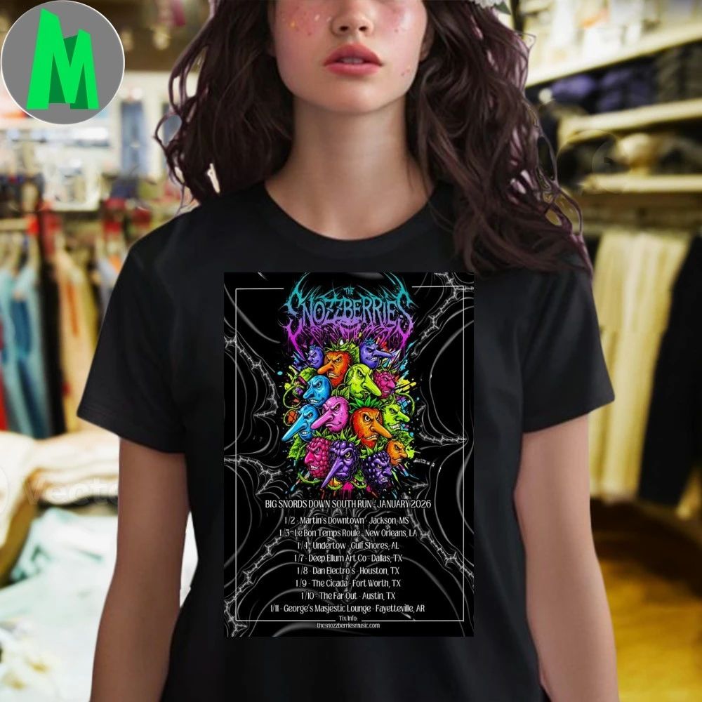 Original The Snozzberries Big Snords Down South Run Jin Tour 2026 Poster Shirt