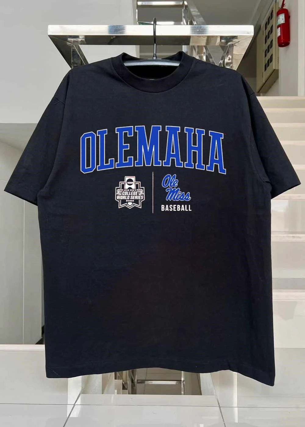 Ole Miss Baseball Apparel OLEMAHA College World Series T-Shirt
