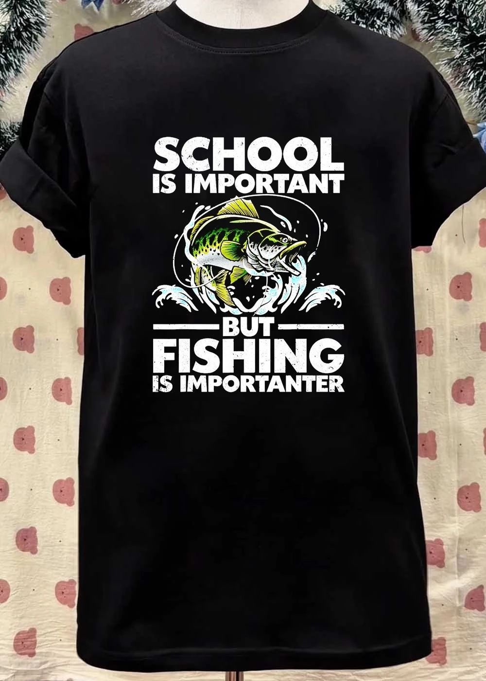 School Is Important But Fishing Is Importanter retro shirt