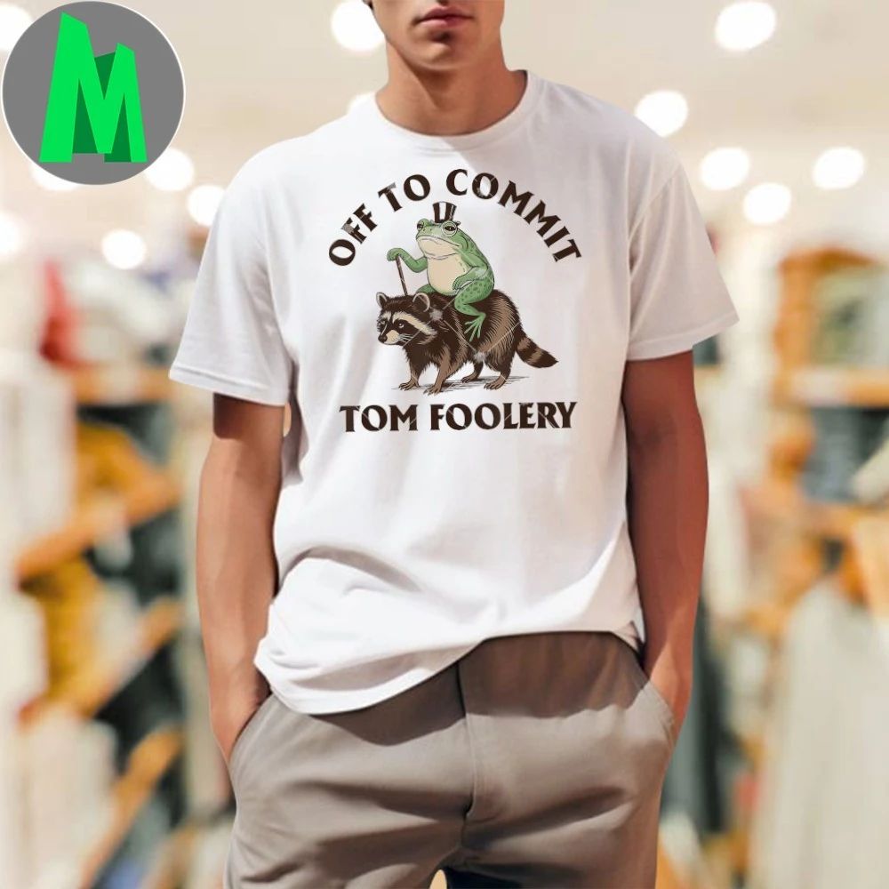 Whimsical Frog Wizard Off To Commit Tom Foolery T-Shirt
