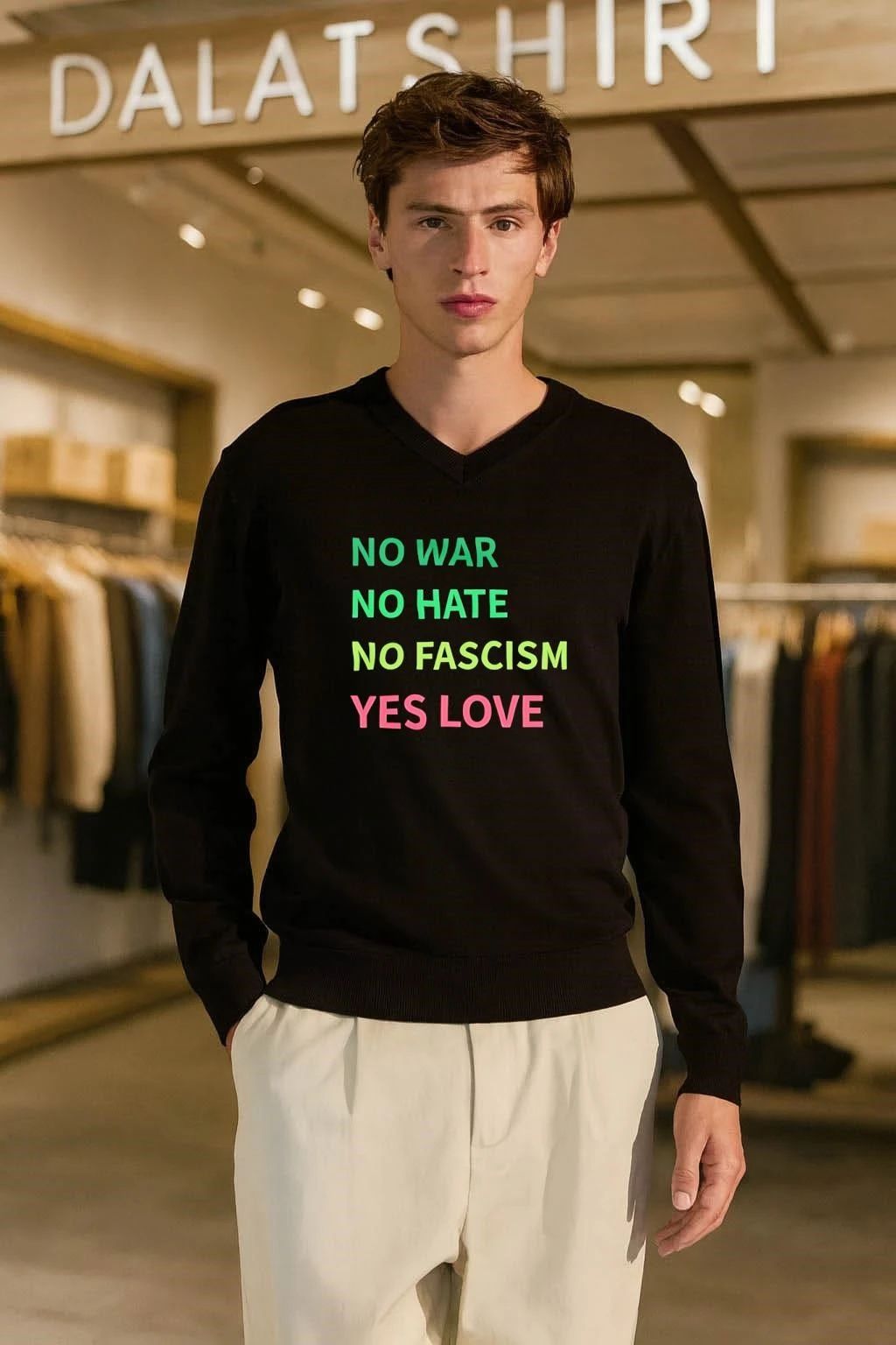No War No Hate No Fascism Yes Love shirt