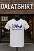 Peace love Washington huskies shirt