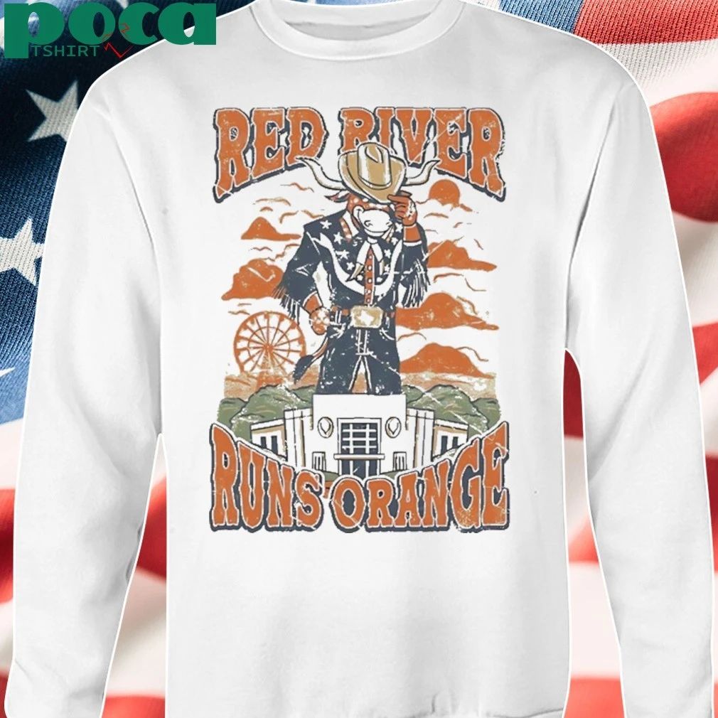 Texas Longhorns Red River Runs Orange Shirt