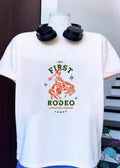 Livingston Montana My First Rodeo Cowgirl Riding Horse shirt