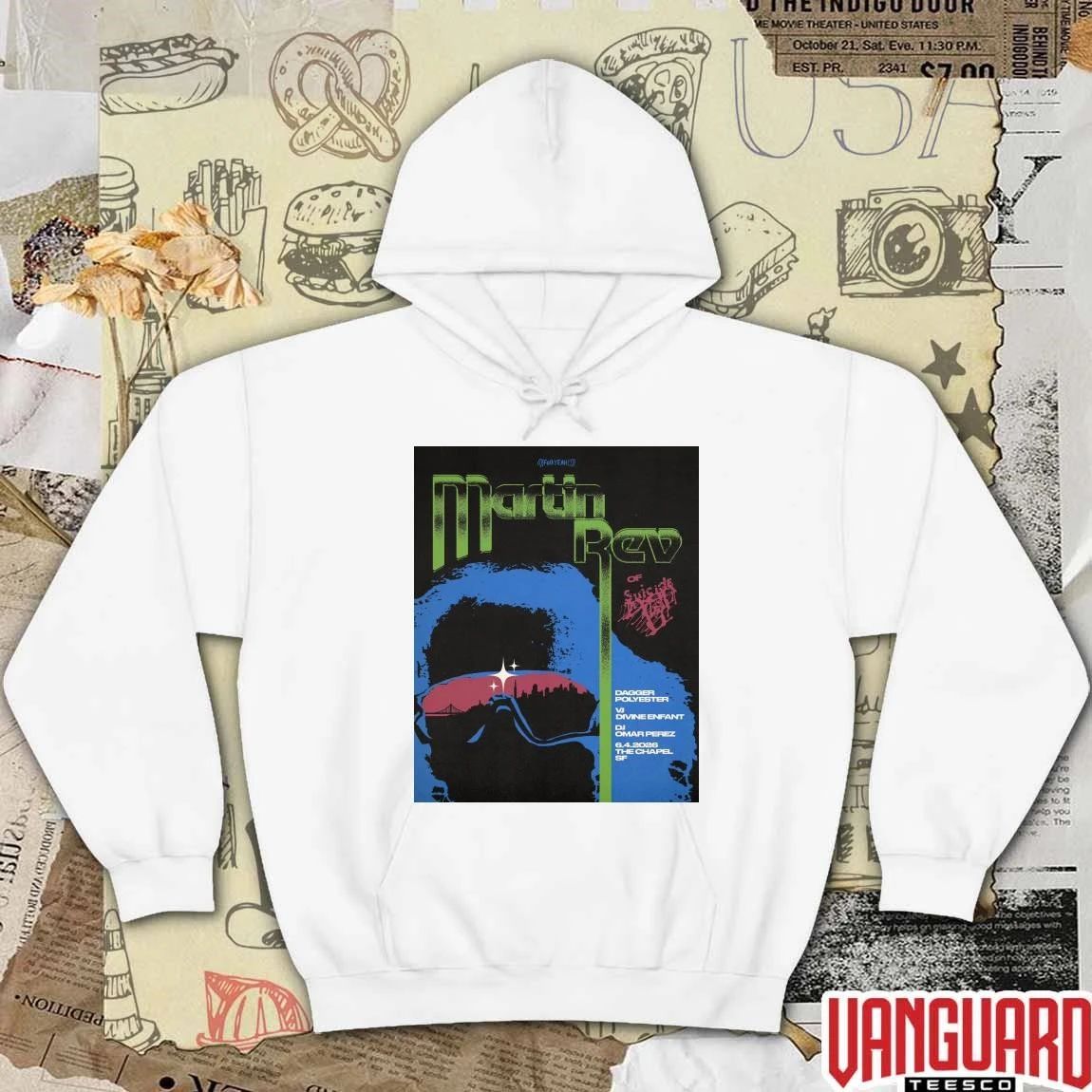 Martin Rev In San Francisco CA On June 4 2026 The Chapel SF Poster t-shirt
