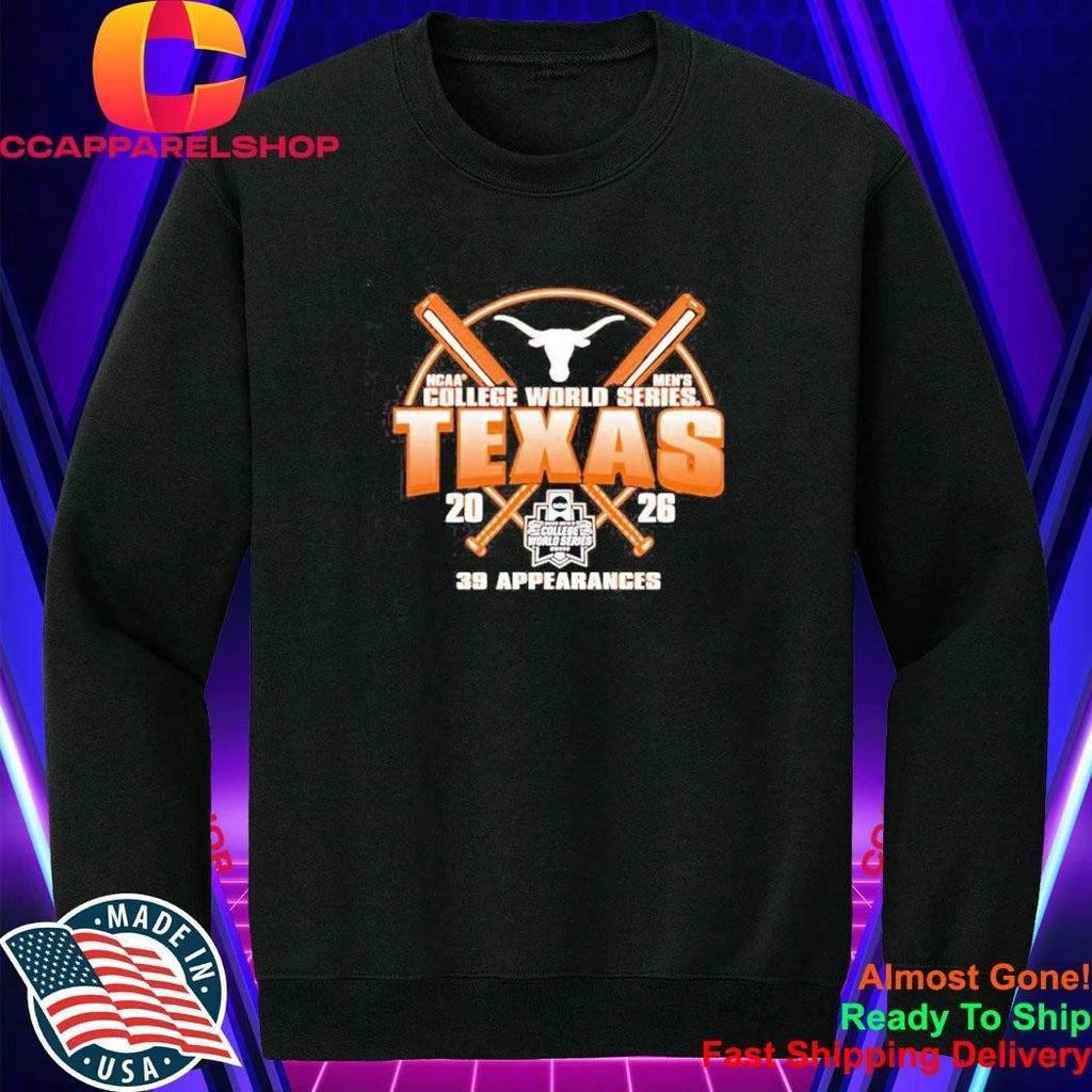 Texas Longhorns NCAA College World Series 39 2026 Shirt