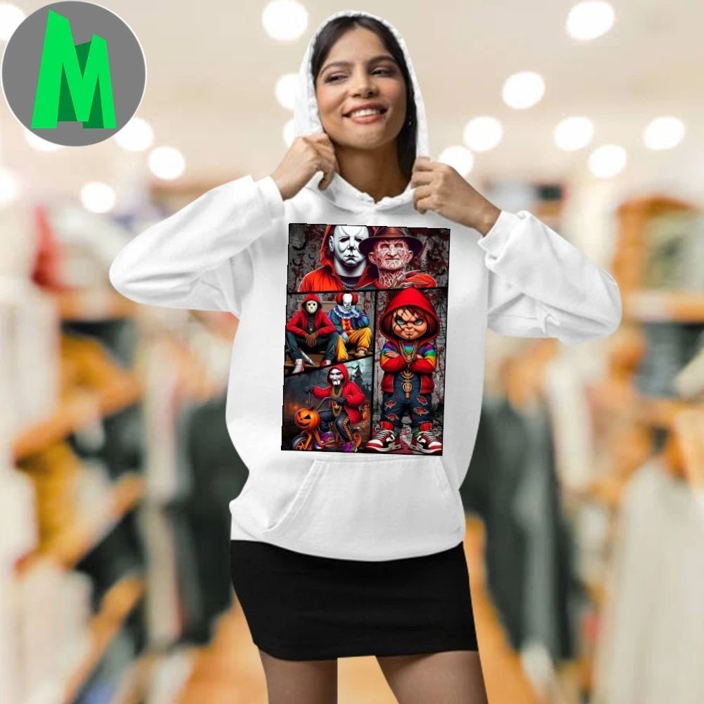 Horror Movie Iconic Figures Halloween 2025 Shirt