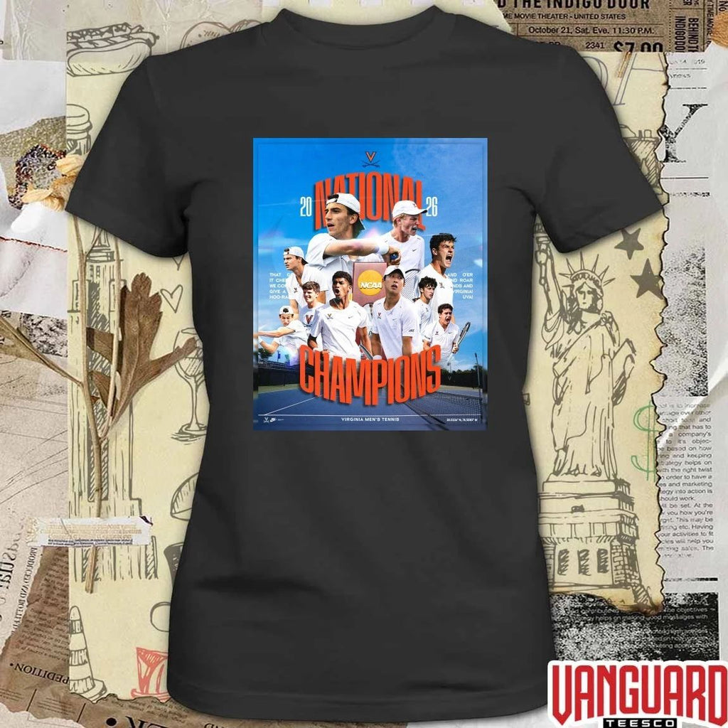 Virginia Cavaliers Men’s Tennis 2026 NCAA National Champions Poster t-shirt