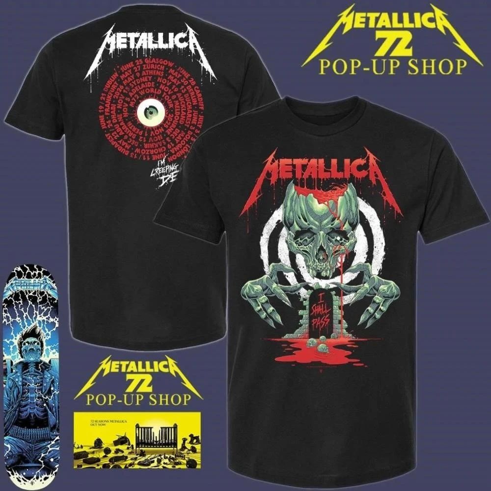 Metallica I Shall Pass I Am Creeping Death M72 World Tour By Luke Preece T-Shirt