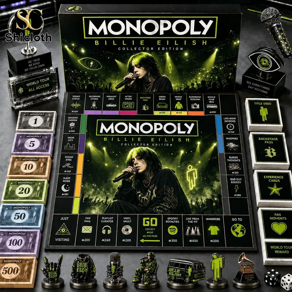 Billie Eilish Collector’s Edition Monopoly Board Game