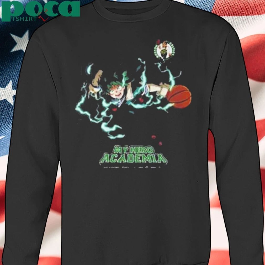 Hyperfly x NBA x My Hero Academia Midoriya Izuku Boston Celtics shirt