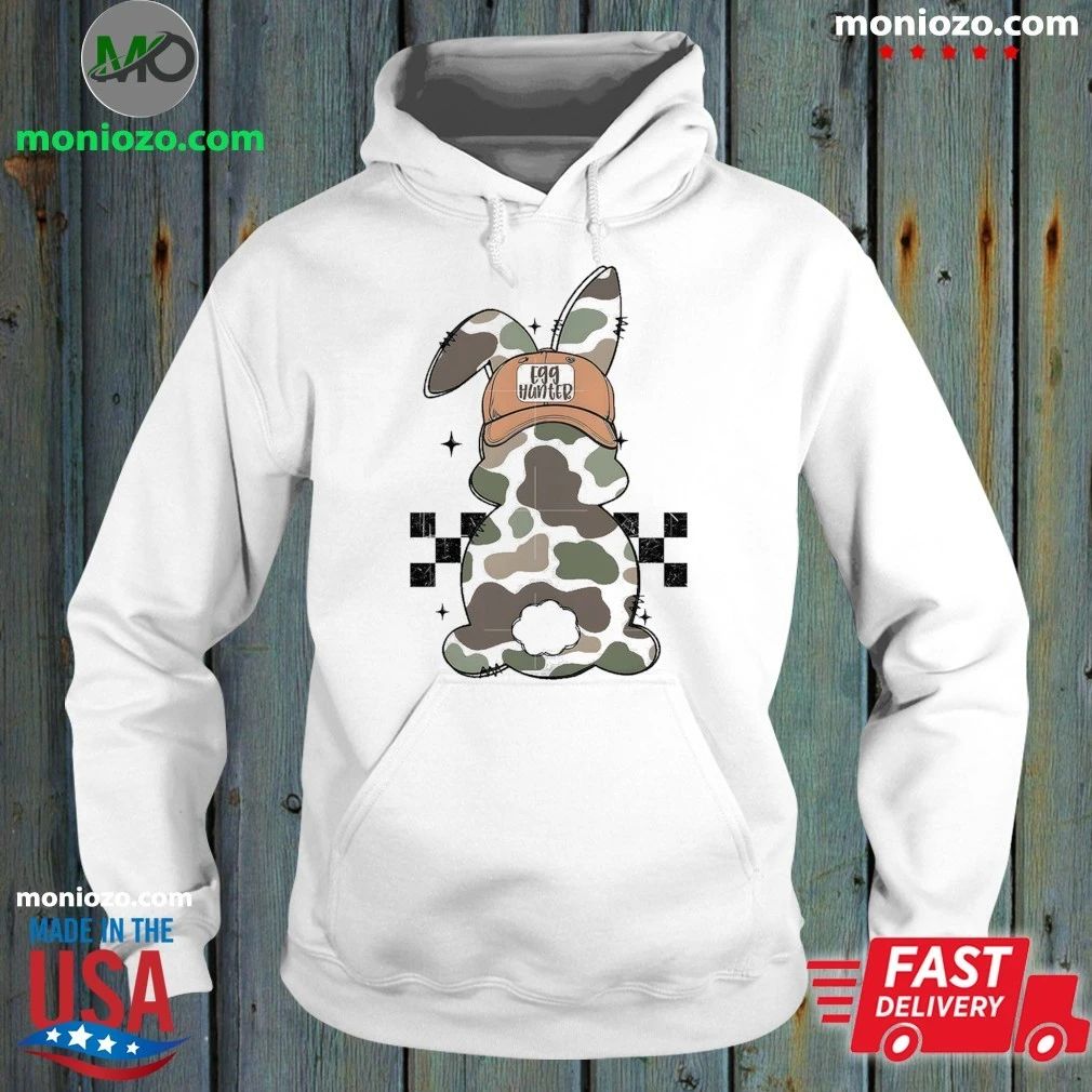 Camo Bunny Egg Hunt Easter Shirt
