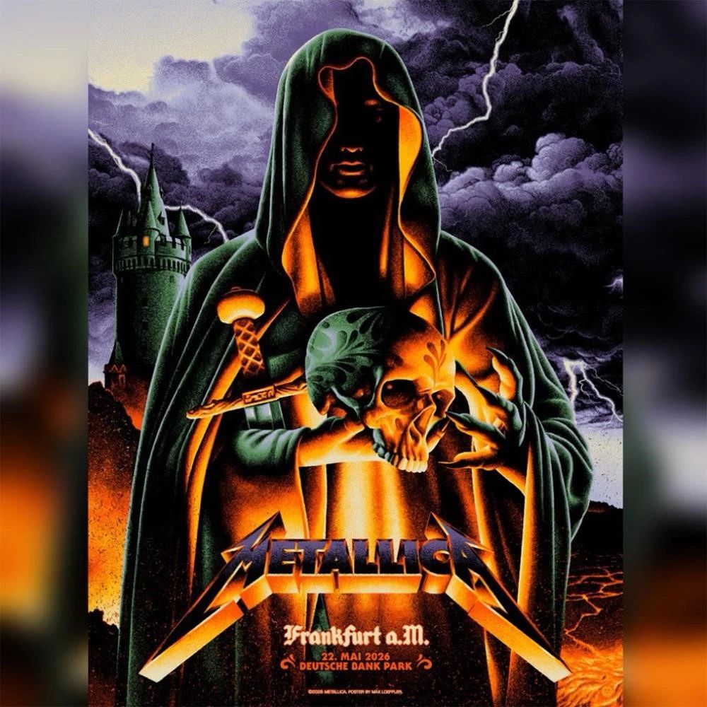 Metallica M72 Frankfurt 2026 Poster Art by Max Löffler Pop-Up Shop