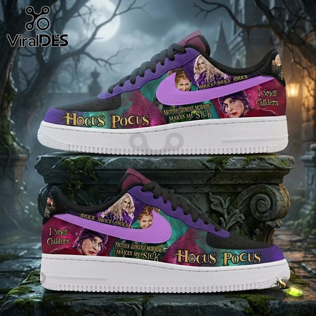 Hocus Pocus Sanderson Sisters Purple Air Force 1 Sneakers