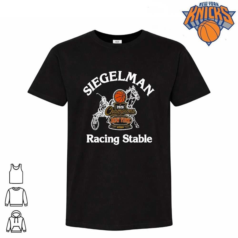 Josh Hart Siegelman Stable Knicks 2026 Nba Champions Racing Stable Parade Tee (1)