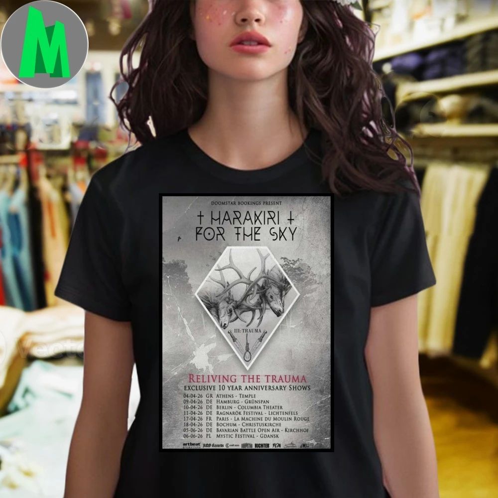 Harakiri For The Sky Exclusive 10th anniversary Shows 2026 Poster Shirt