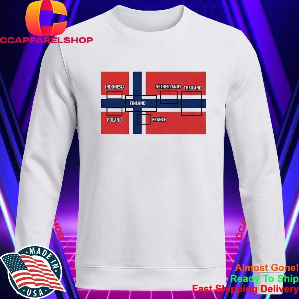 6 Flags In Norway Flag Shirt