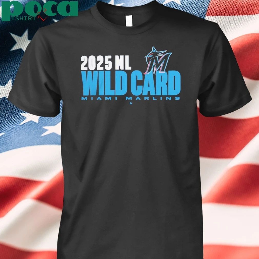 Miami Marlins 2025 Nl Wild Card Postseason Celebration Shirt